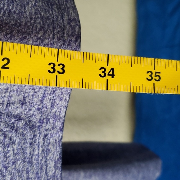 4/$30 **light blue and black heather pattern dress with cinch tie waist … - Picture 6 of 9